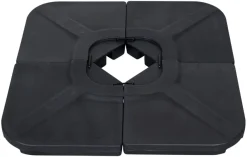 Parasolfod Indiana sort plast - Sunlife®