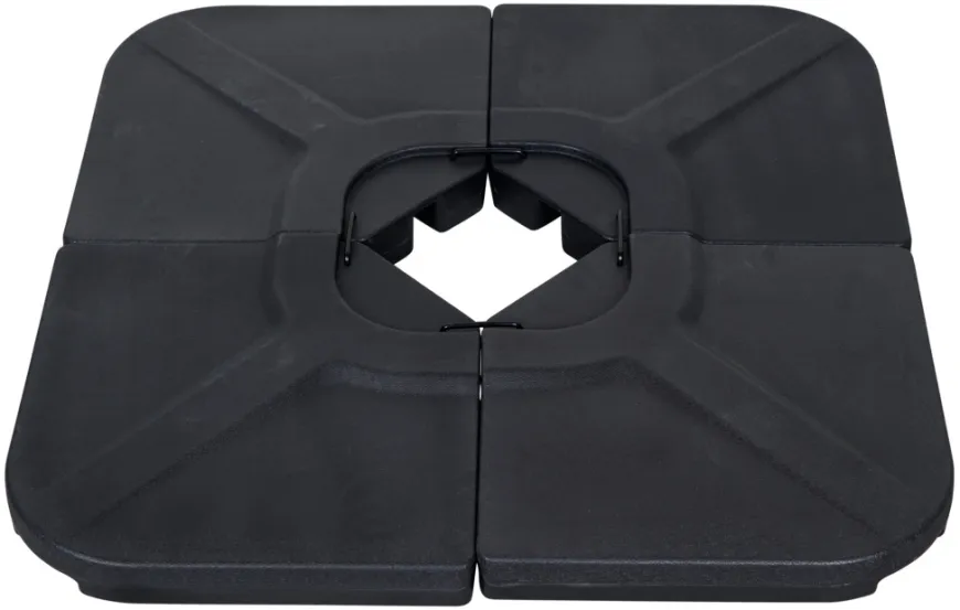 Parasolfod Indiana sort plast - Sunlife®