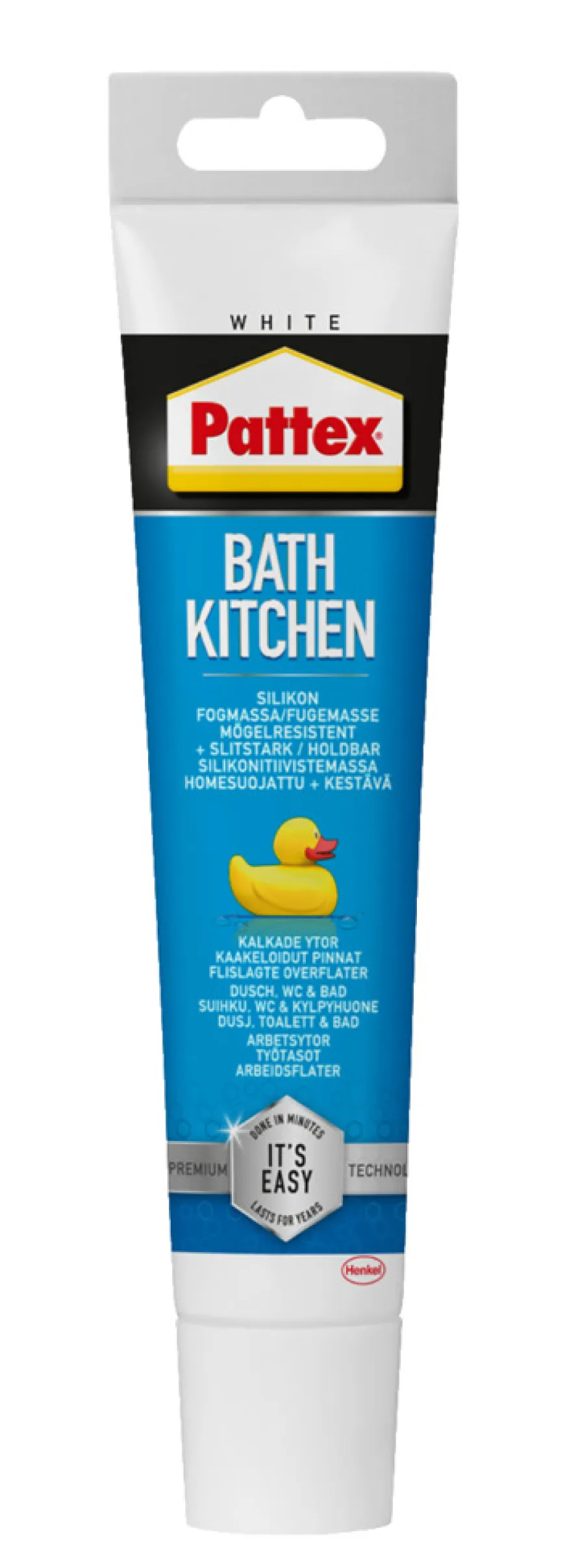 Pattex Silikonefuge bad & køkken hvid 50 ml