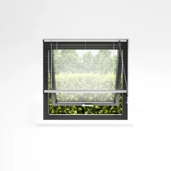 Persienne aluminium hvid 110 x 130 cm