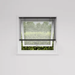 Persienne aluminium sort 140 x 130 cm