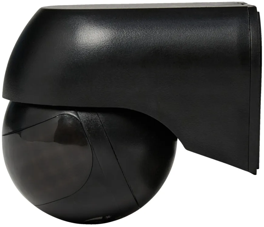 PIR-sensor 180° indendørs/udendørs sort - Elworks