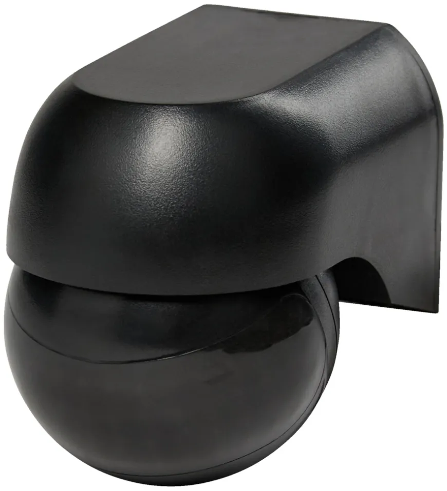 PIR-sensor 180° indendørs/udendørs sort - Elworks