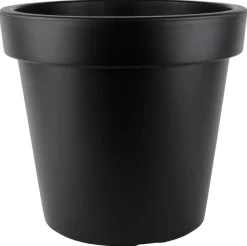 Plastkrukke sort Ø45 x H41 cm