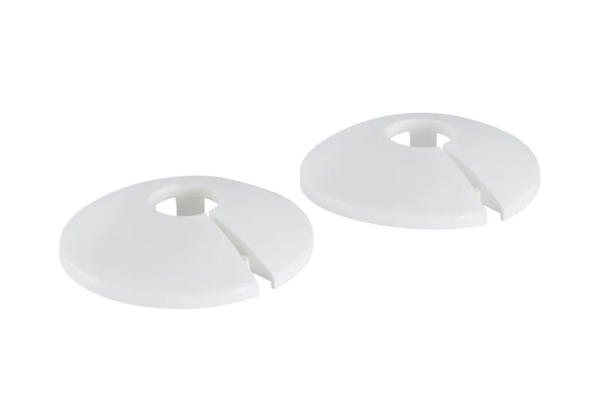 Plastroset 15 mm hvid - 2 stk.