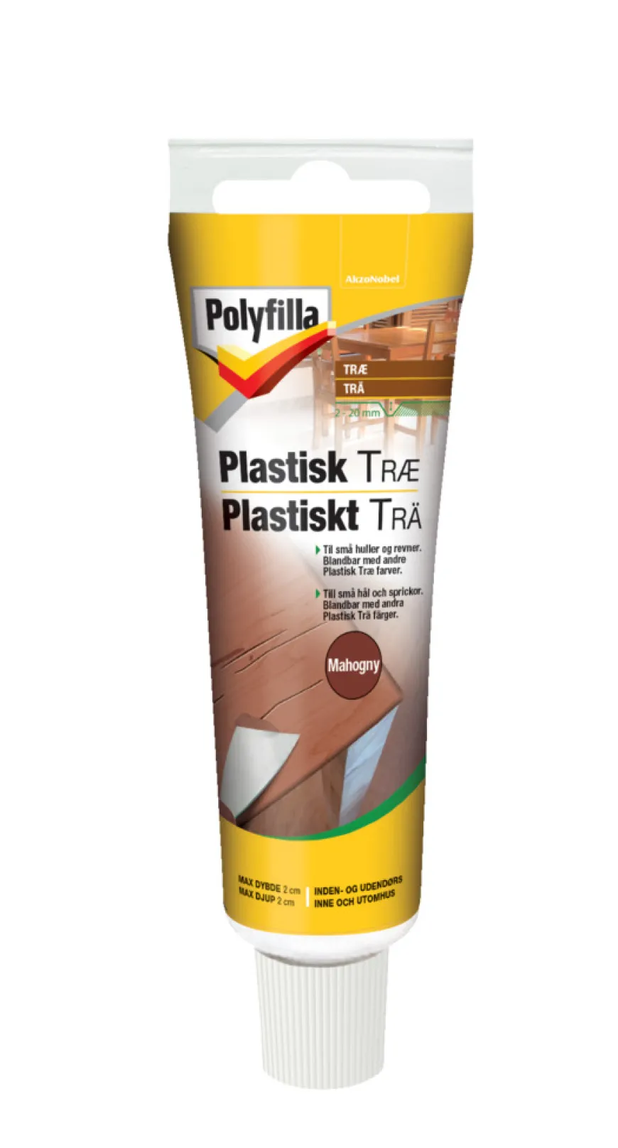 Polyfilla plastisk træ mahogni 50 ml