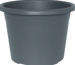 Potte Cylindro plast grå Ø16 cm