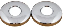 Roset til brusearmatur 3/4" x H13 mm krom - 2 stk.