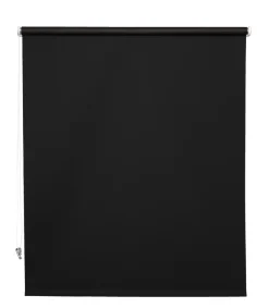 Rullegardin sort 100 x 175 cm mørklægning