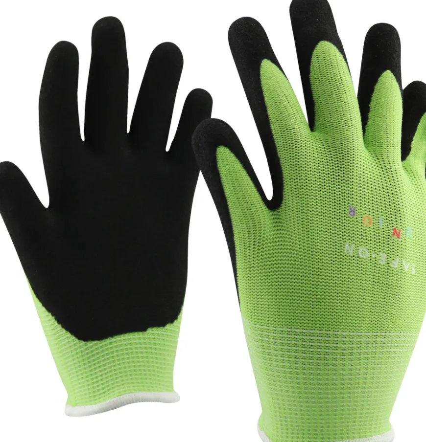 Safe-On Junior handsker 6-8 år grøn