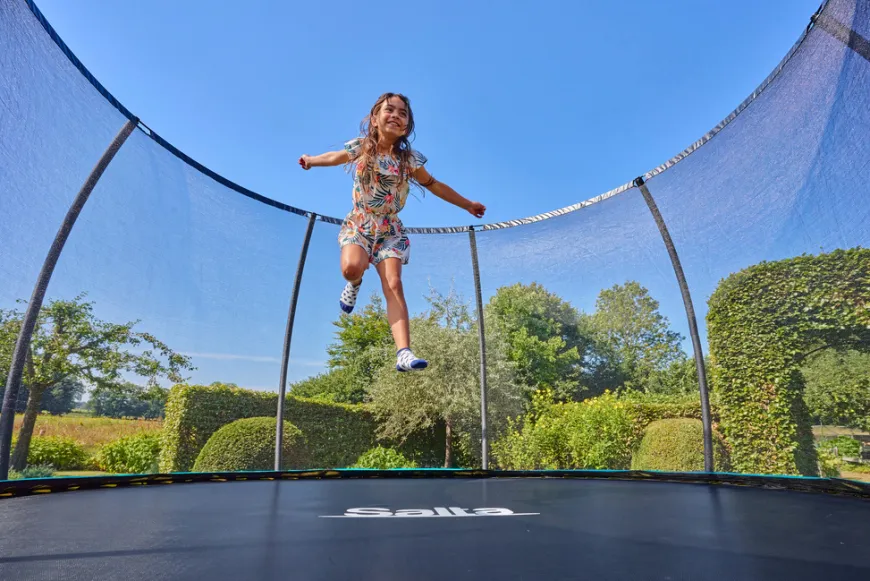 Salta Cosmos trampolin med sikkerhedsnet Ø427 cm
