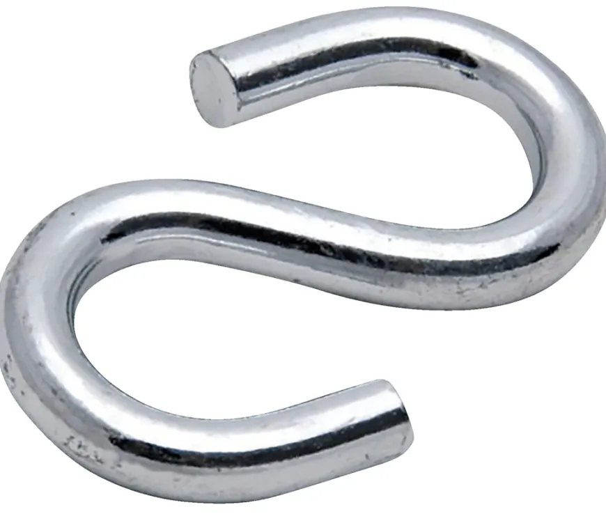 S-kroge 6 mm elforzinket 2 stk.