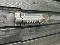 Skudrigle med kodelås sort 120 x 48 mm