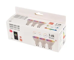 SMART spotpære RGBW GU10 5,5 W - 3-pk.