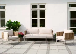 Sofasæt m/hynder 4 dele natur - Envy
