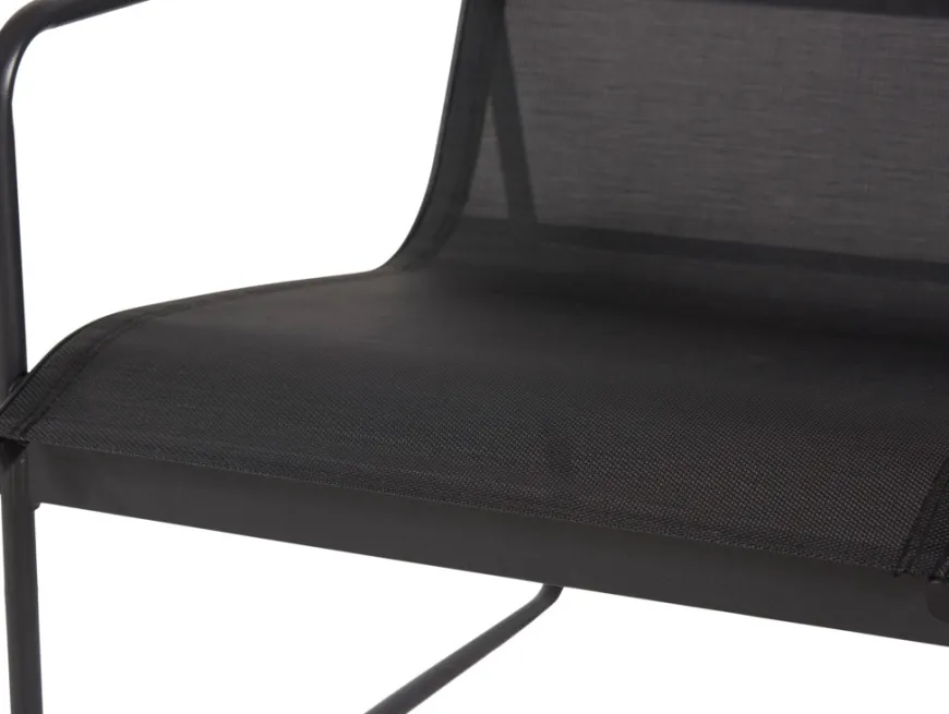 Sofasæt stål sort 4 dele - Envy