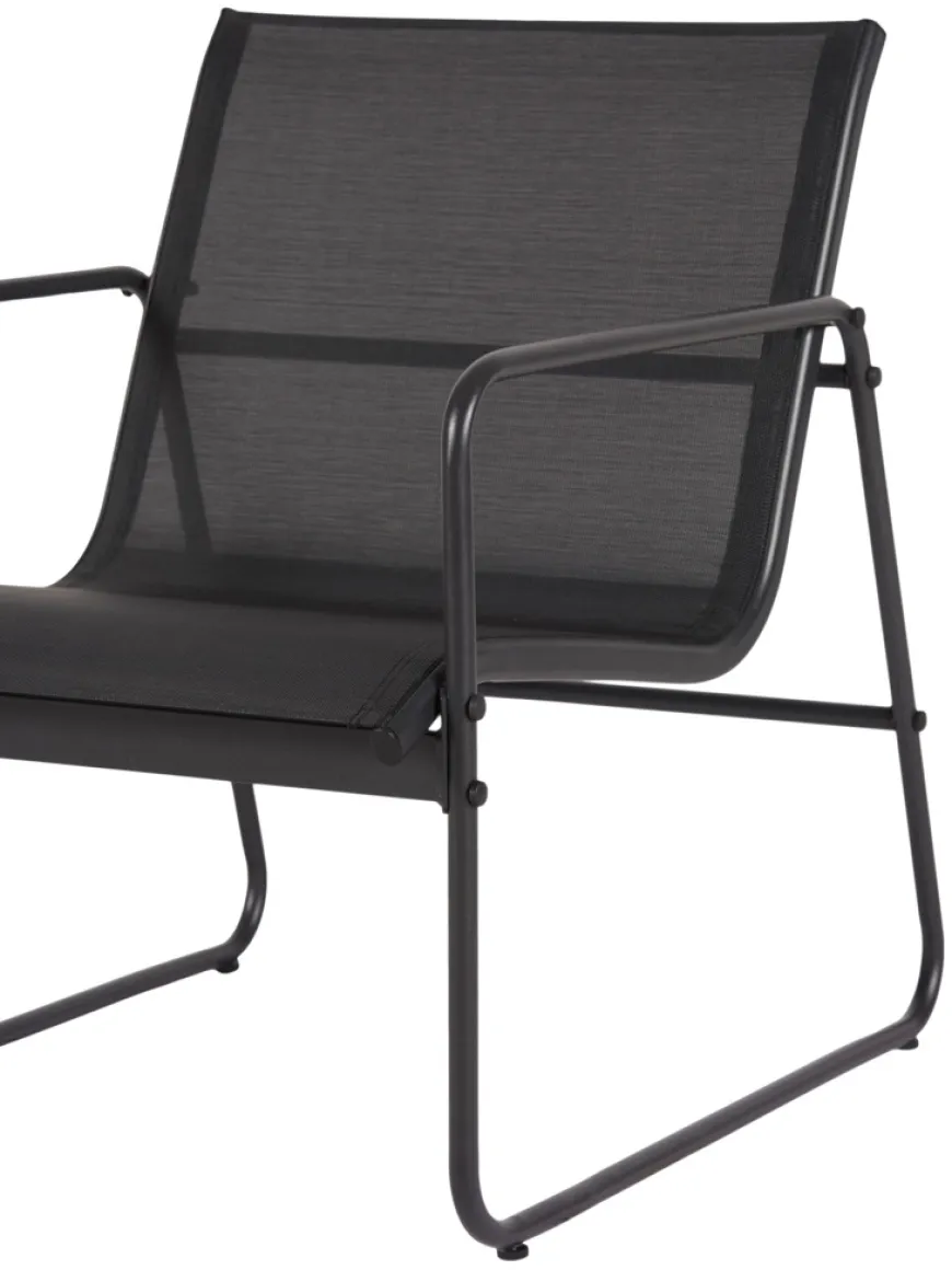 Sofasæt stål sort 4 dele - Envy
