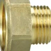 Spidsmuffe messing 3/8" x 1/2"