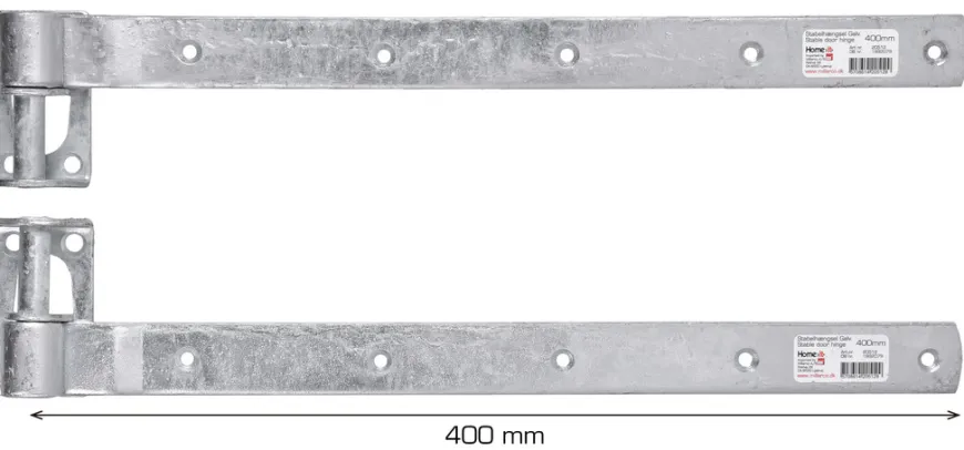 Stabelhængsel galvaniseret 400 mm