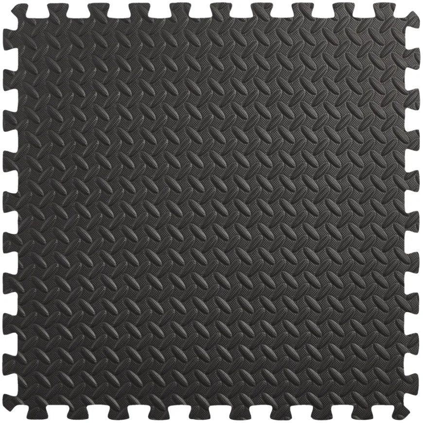 Stødabsorberende gulvunderlag 61 x 61 cm 6-pk. - Probuilder