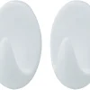 TARGET® håndklædekrog oval plast medium 2 stk.
