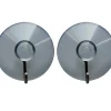 TARGET® sugekopkrog transparent/krom 2 stk.