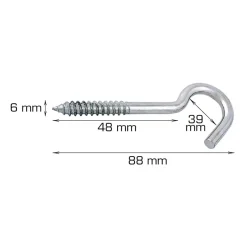 Tøjsnorskrog 88 mm - 2 stk.