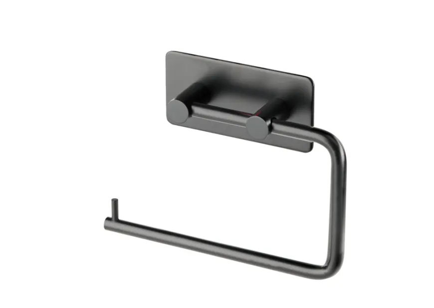 Toiletpapirholder selvklæbende sort - REN
