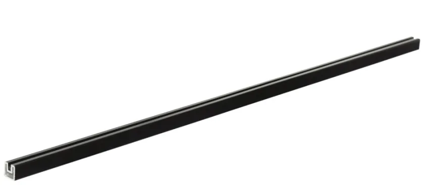 Top-/bundliste til panelhegn antracitgrå aluminium 87,3 cm