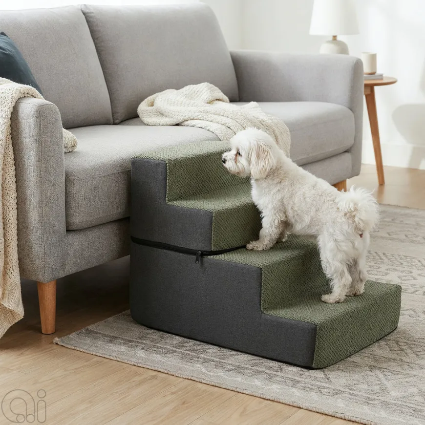 Trappe til kæledyr foldbar 60 x 46 x 39 cm
