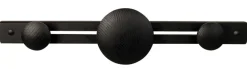 Træknop Ø45 mm sort