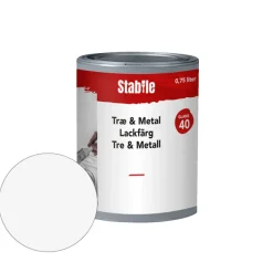 Træ & Metal 40 hvid maling 0,75 liter - Stabile®