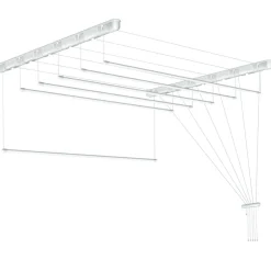 Tørrestativ m/snoretræk lofthængt 120 x 51 cm