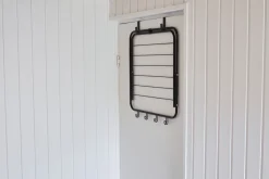 Tørrestativ til dør sort 51 x 43 x 55 cm