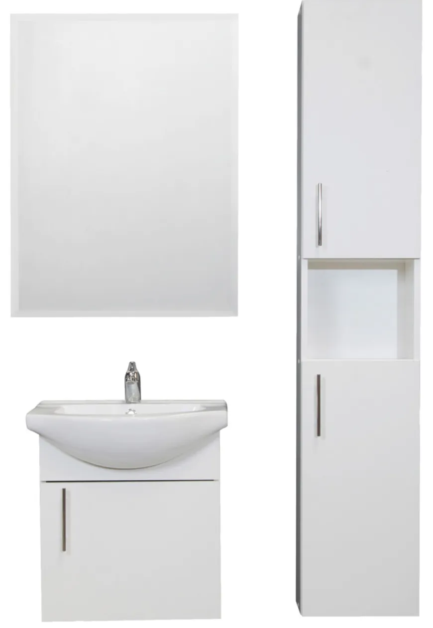 Underskab m/vask Basic NR2 hvid - REN