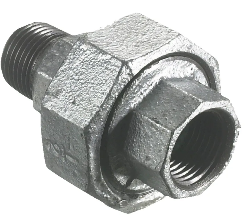 Union galvaniseret 1/2" - muffe/nippel