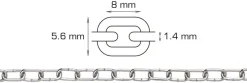 Urkæde Ø1,4 mm x 2 meter