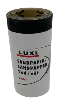 Vådslibepapir korn 600, 93 mm x 5 meter - LUXI®