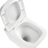 Væghængt toilet kantet m/Vortex skyl - hvid