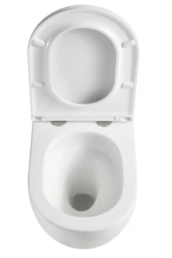Væghængt toilet rund m/Vortex skyl - hvid