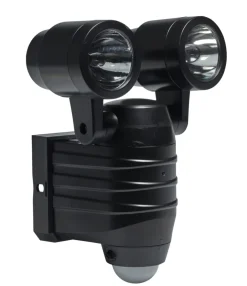 Væglampe 2x5 W LED med sensor sort - Garden®