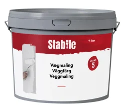 Vægmaling 5 hvid 9 liter - Stabile®