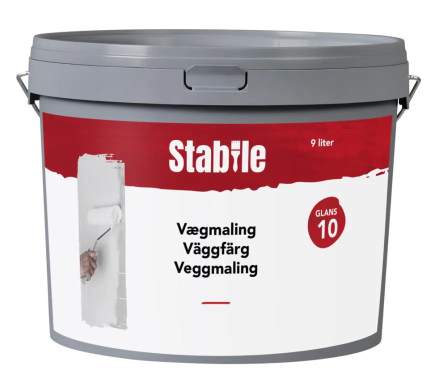 Vægmaling 10 modehvid 9 liter - Stabile®
