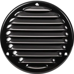 Vægrist med net Ø165 mm - sort metal