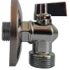 Vinkelventil 1/2" x 3/4" med kontraventil krom